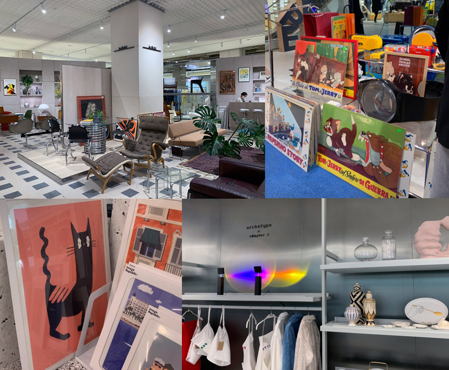 라이프스타일 브랜드들이 지하 2층과 4층에 고르게 입점해 있다 