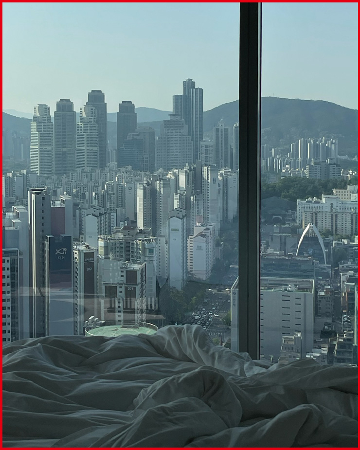 아름다운 서울의 도시 뷰.