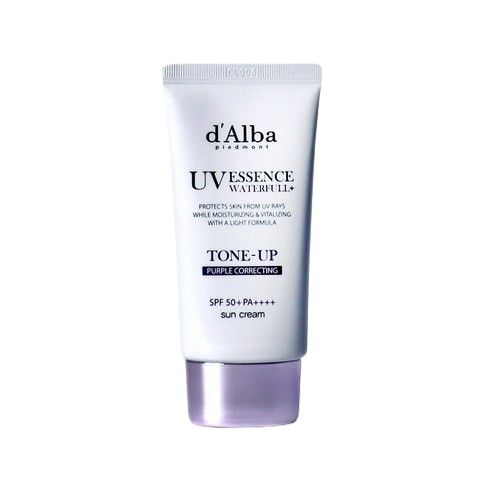 달바 워터풀 퍼플 톤업 선크림 SPF50+ PA++++ - 보라색 크림이 노란 기를 중화해 안색을 화사하게 밝혀주고 송로버섯 추출물과 토코페롤 복합체가 피부 탄력도 강화하는 3중 기능성 제품. 50mL 3만4천원. 