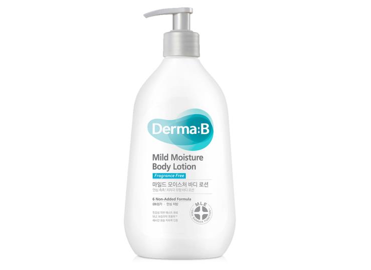 무향에 민감성 피부 자극 시험을 통과한 마일드 모이스처 바디로션, 400ml 1만6천원, 더마비(Dermab)  