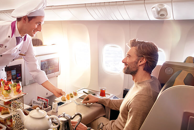 터키 항공 플라잉 셰프 서비스. 