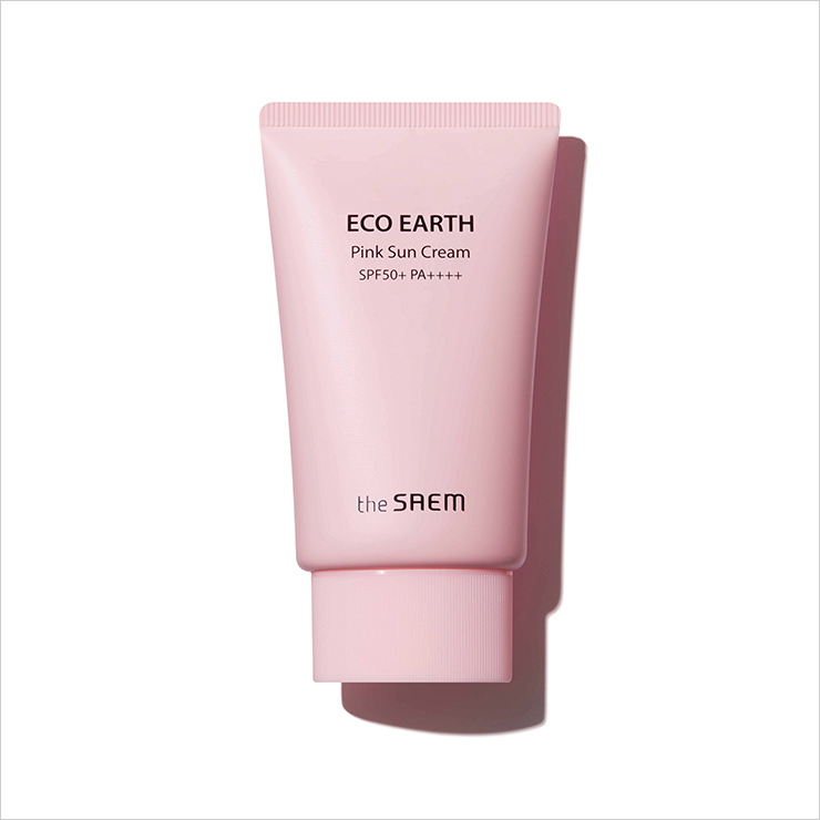 에코 어스 핑크 선 크림 SPF 50⁺/PA⁺⁺⁺⁺, 1만3천원, The Saem.