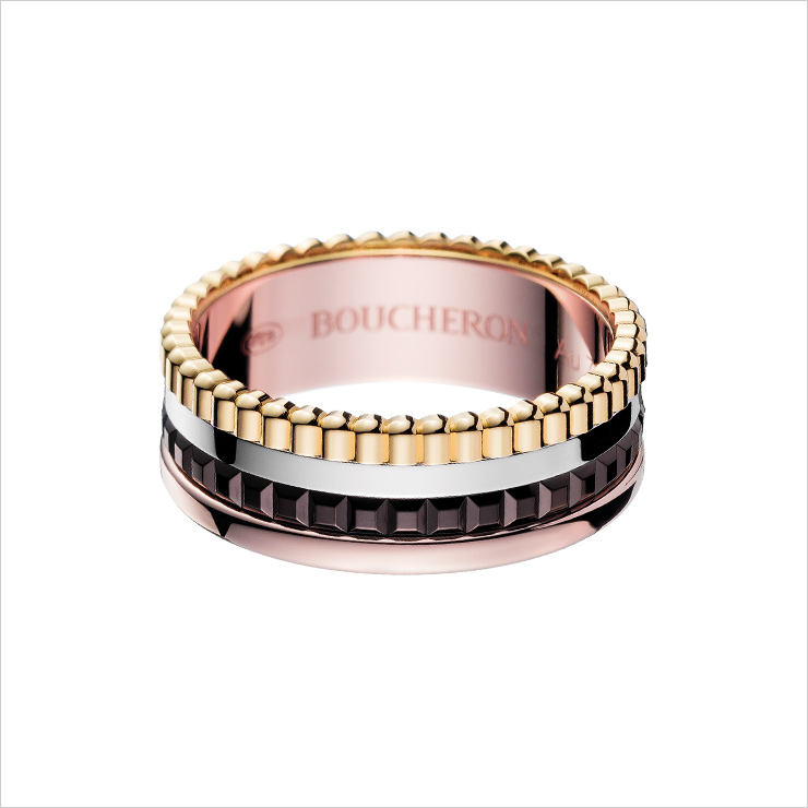 '콰트로 클래식 스몰' 링은 BOUCHERON.