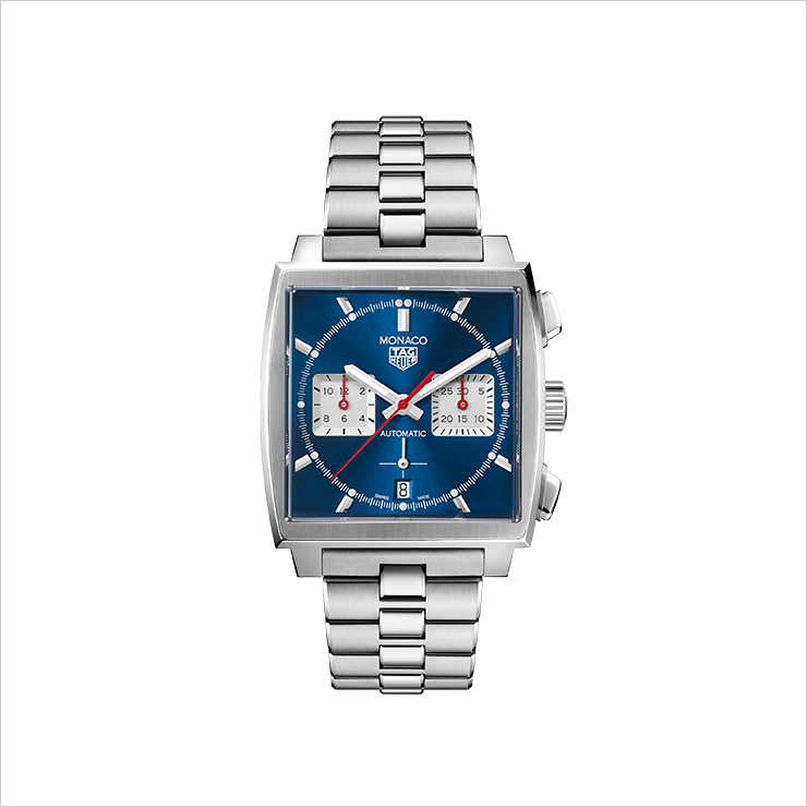  ‘모나코 오토매틱 크로노그래프’ 워치는 9백75만원대 TAG HEUER.