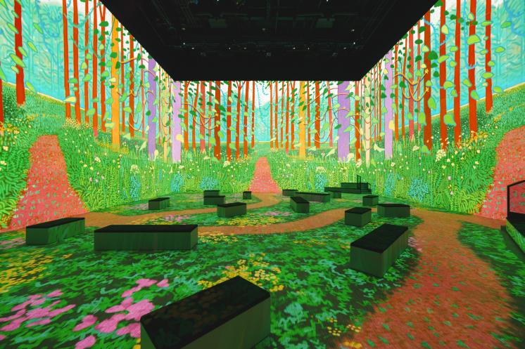 데이비드 호크니 <David Hockney:Bigger & Closer(not smaller & further away)> 전시 전경 