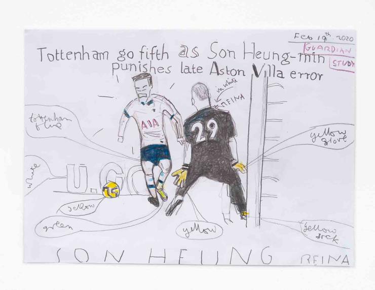 ⓒTottenham go fifth 2020/Rose Wylie(Photo by Jo Moon Price)