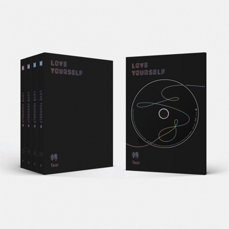  그래미 어워즈 2019 ‘베스트 리코딩 패키지’ 부문에 노미네이트된 BTS의 <Love Yourself 轉 ‘Tear’> 앨범.