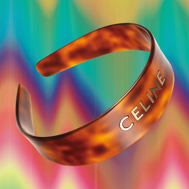 로고 포인트 헤어밴드는 가격 미정, Celine. 