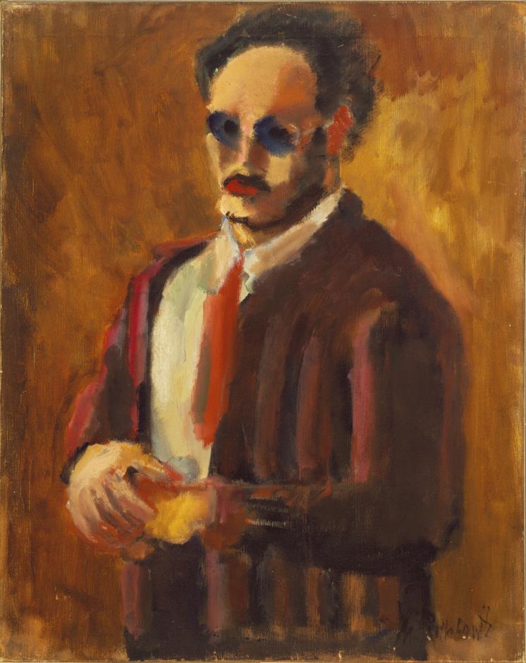Self Portrait, 1936, Oil on canvas, 81.9 x 65.4 cm, Collection of Christopher Rothko ⓒ 1998 Kate Rothko Prizel & Christopher Rothko ? Adagp, Paris, 2023 (제공: 루이 비통 재단 미술관)