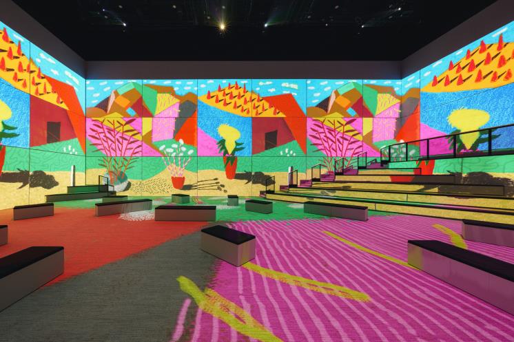데이비드 호크니 <David Hockney:Bigger & Closer(not smaller & further away)> 전시 전경 