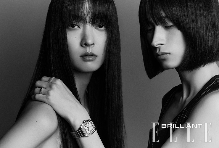 핑크 골드 소재의 ‘클래쉬 드 까르띠에’ 스몰링, 화이트 골드 소재의 ‘클래쉬 드 까르띠에’ 스몰링, 베젤에 206개의 브릴리언트 컷다이아몬드를 세팅한 ‘산토스 드 까르띠에’ 워치는 모두 가격 미정 CARTIER. 레더톱은 6백만원대 HERMÈS.