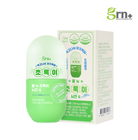 Grn+ 올 뉴 초록이 시즌4 1,100mg X 60정 (66g) 4만4천원