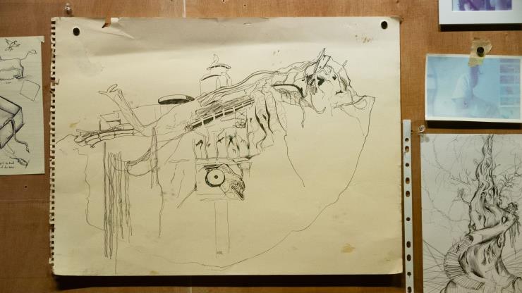 'Drawings' 부분 촬영. 