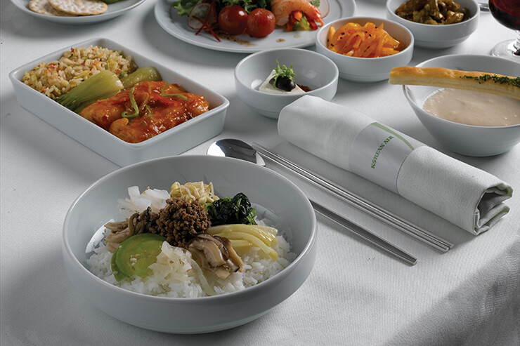 대한항공 기내식 인기 메뉴, 비빔밥. 