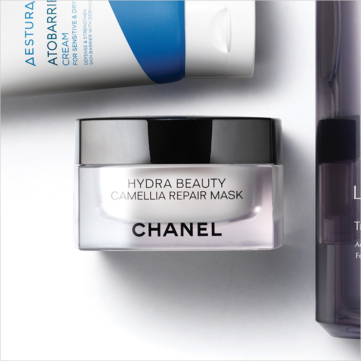 5 이드라 뷰티 까멜리아 리페어 마스크, 9만5천원, Chanel.
