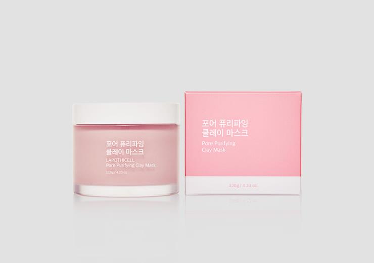 외부 자극으로 피부의 탄력이 떨어지고 피지와 과잉 유분으로 인해 늘어난 모공을 타이트하게 조여주기 위해서는 노폐물을 제거하고 늘어진 모공을 수렴하는 제품을 선택하세요. 흡착 성질이 뛰어난 핑크 클레이가 모공 속 노폐물을 제거하고 건조 과 정에서 쫀쫀하게 모공을 조여주는 포어 퓨리파잉 클레이 마스크, 2만원, 120g, Lapothcell.