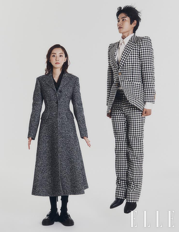 재킷과 베스트는 Gucci. 셔츠와 칼라 핀은 스타일리스트 소장품.