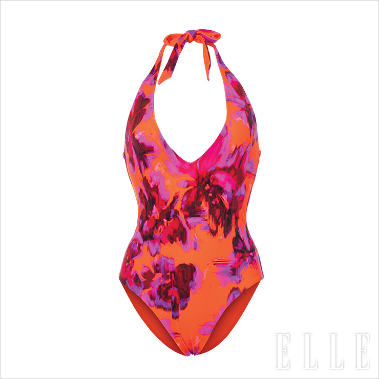 플로럴 프린티드 홀터넥 스윔수트는 9만9천원, COS.