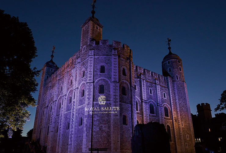 플래티넘 주빌리 행사가 열린 런던 타워의 전경.