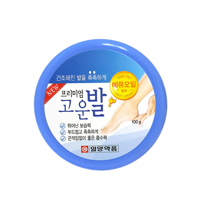 일양약품 프리미엄 고운발 풋크림 - 너무 건조해서 각질이 두꺼워지고 갈라지기까지 하는 발 피부를 강력 보습하고 부드럽게 하는 우레아 성분을 다량 함유했다. 100g 6천5백원.