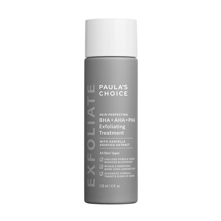 폴라초이스 스킨 퍼펙팅 BHA+AHA+PHA 각질 트리트먼트 - AHA, BHA, PHA 세 가지 각질 제거 산 성분이 동시에 작용하는 액상 세럼. 주름 개선과 미백 기능성 제품이기도 하다. 118mL 4만5천원.