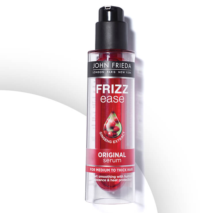 수분 공급, 습도 보호, 열 보호 기능을 갖춘 프리즈 이즈 오리지널 세럼, 1만9천원, John Frieda. 