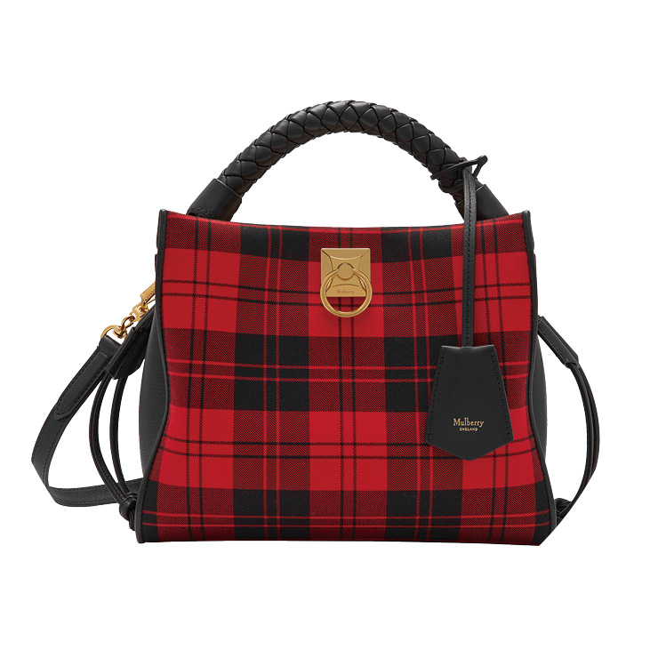 영국적인 타탄 체크 토트백은 1백48만9천원, Mulberry.