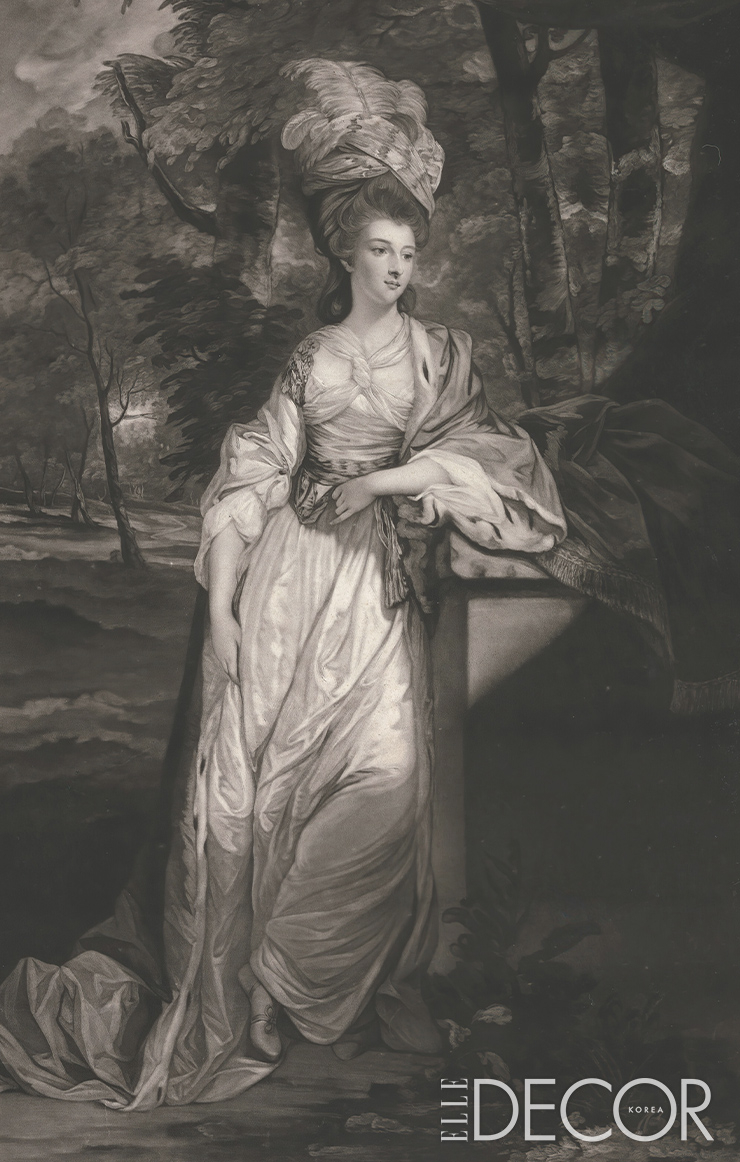 ‘러틀랜드 공작부인(Duchess of Rutland)’, Printed by Valentine Green after Sir Joshua Reynolds, 1780.