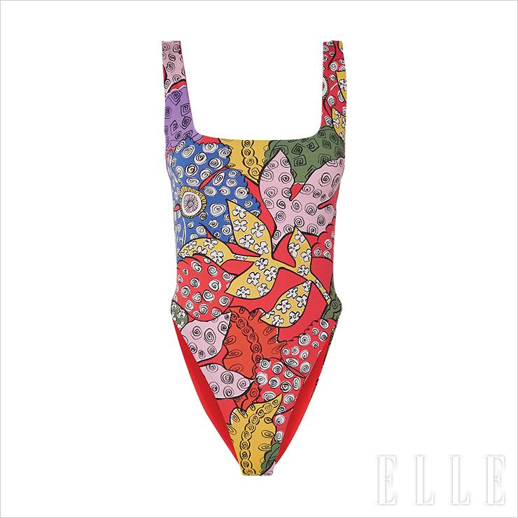 ‘팝’한 플라워 프린트 스윔수트는 48만원대, Mara Hoffman by Net-A-Porter.