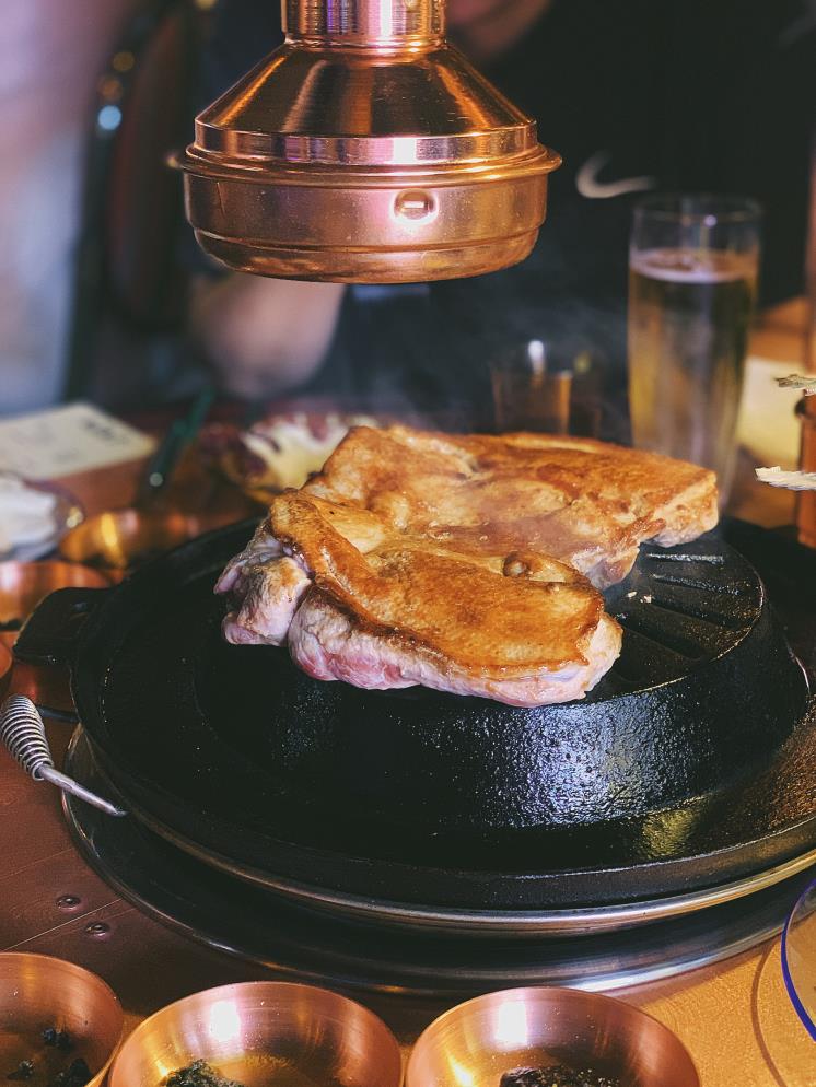 오리 1마리를 통째로 올리면 이런 느낌.