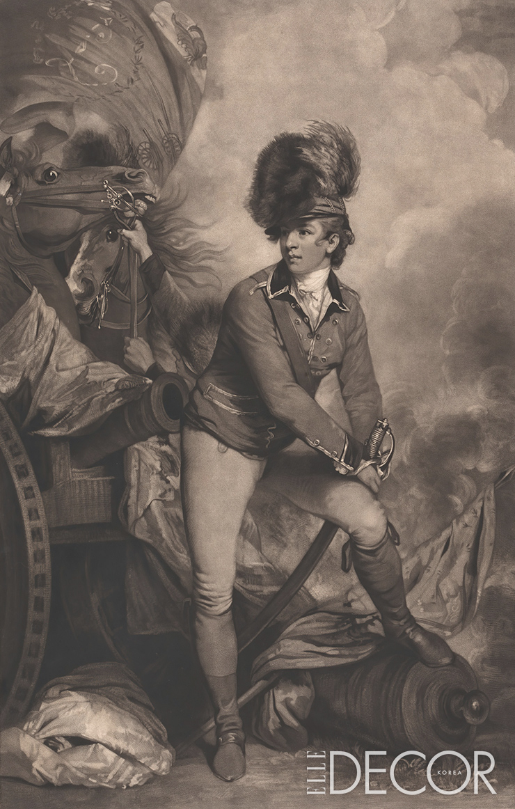 ‘탈러턴 대령(Colonel Tarleton)’, Printed by John Raphael Smith after Sir Joshua Reynolds, 1782.