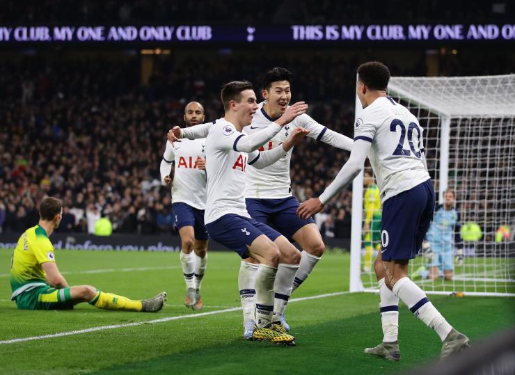 EPL 토트넘에서 눈부신 활약을 하고 있는 축구 선수 손흥민. ⓒGetty Images