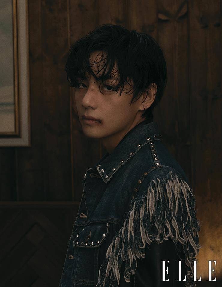 Fringe Denim Vest and Leather Blouson are all from Celine Homme.